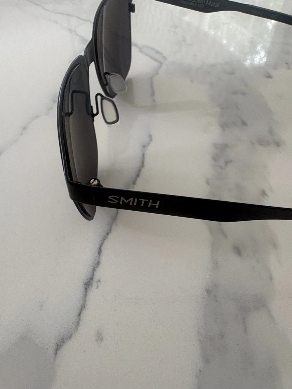 SMITH Men's Black Polarized Frameless-Style Sunglasses